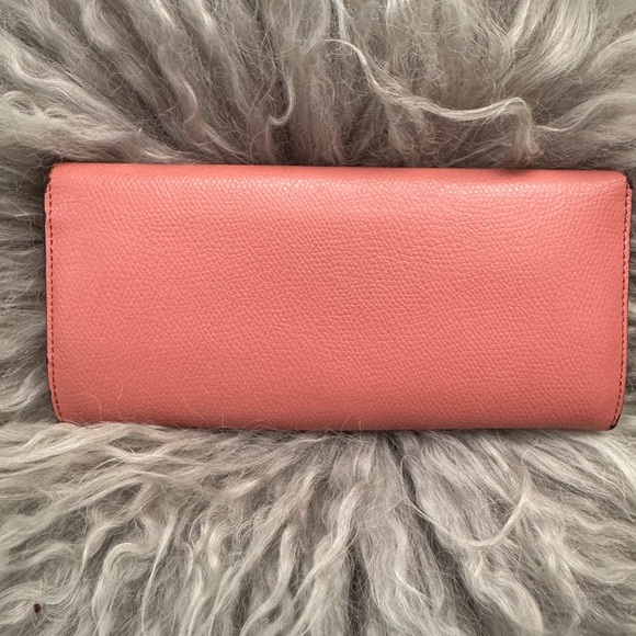 FENDI F Is Long Wallet pink beige leather - Picture 2 of 6